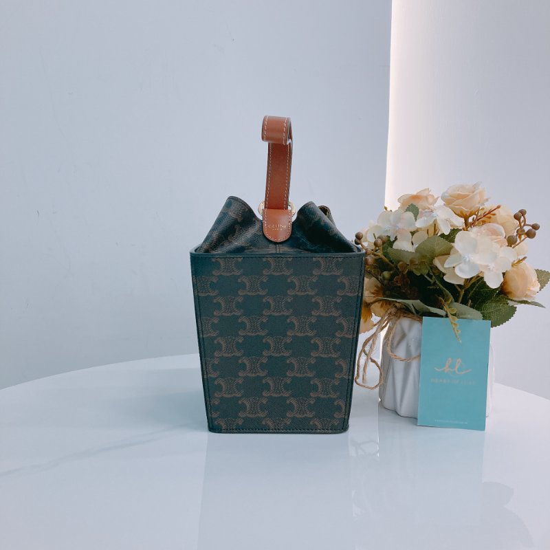 MS0329 CELINE 塞琳 經典花紋 長方形盒子包 手拿包包 PARADE STRAP BOX TRIOMPHE-0