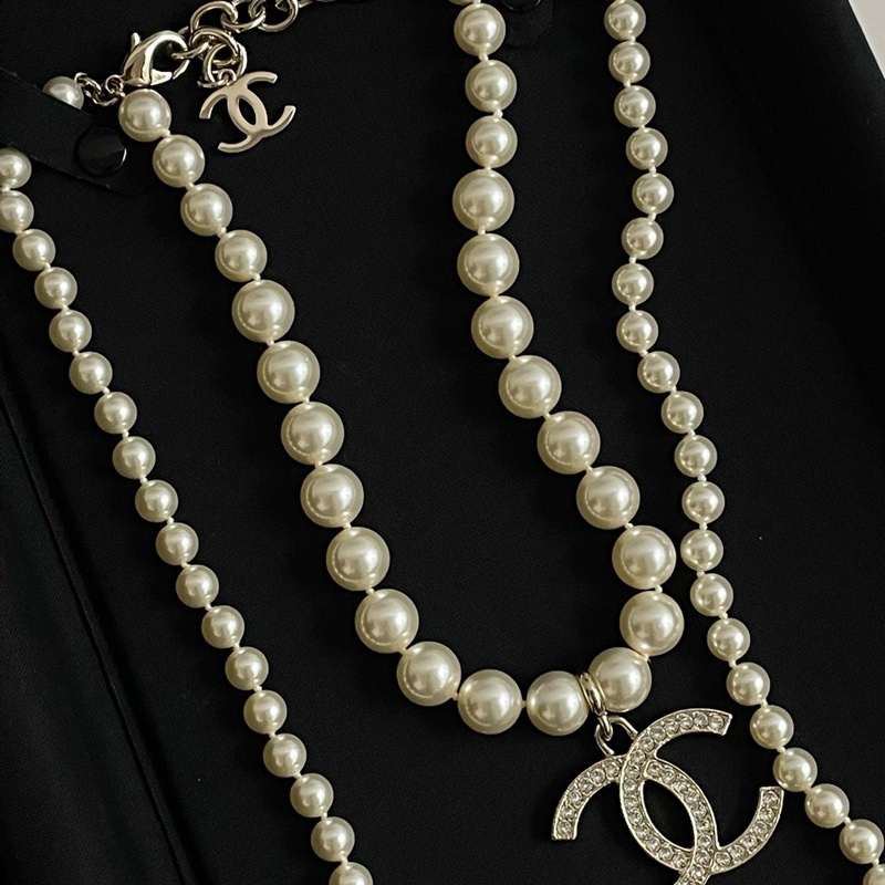 CHANEL 手工坊系列 珍珠項鍊毛衣鏈 帶盒子 鏈長約96-2