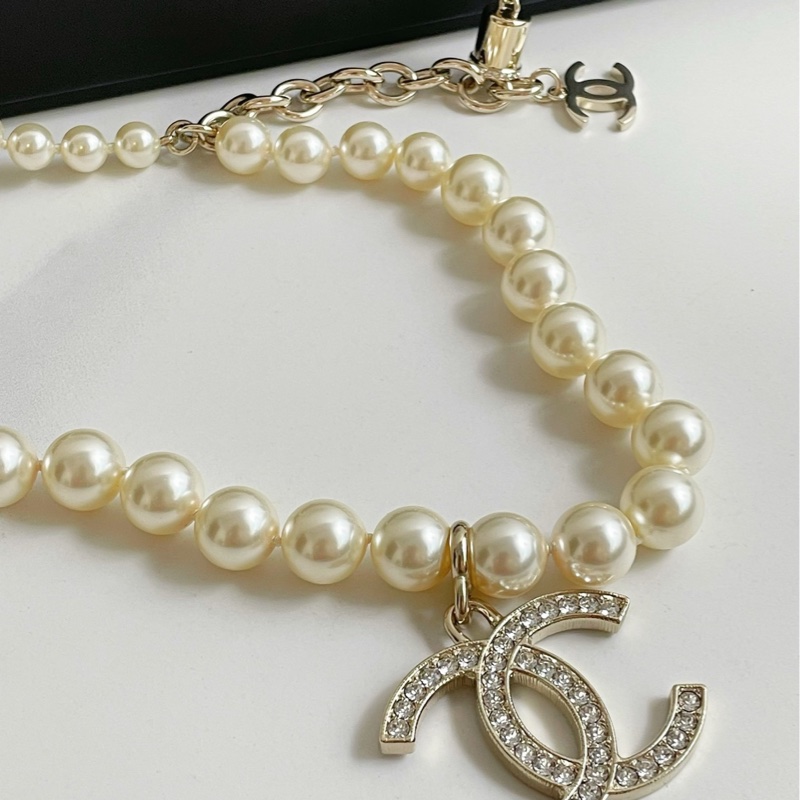 CHANEL 手工坊系列 珍珠項鍊毛衣鏈 帶盒子 鏈長約96-7