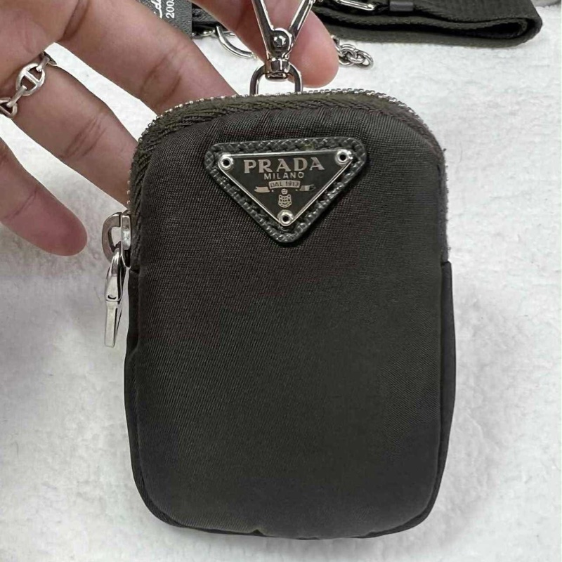 PRADA普拉達經典三合一尼龍包 墨綠色 （中性款）-18