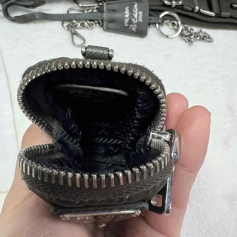 PRADA普拉達經典三合一尼龍包 墨綠色 （中性款）-20