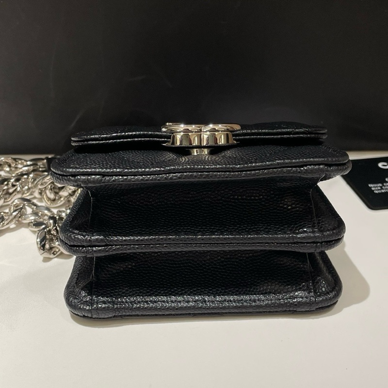 Chanel mini琺瑯鏈條包 荔枝紋牛皮  尺寸約10*8*5-3