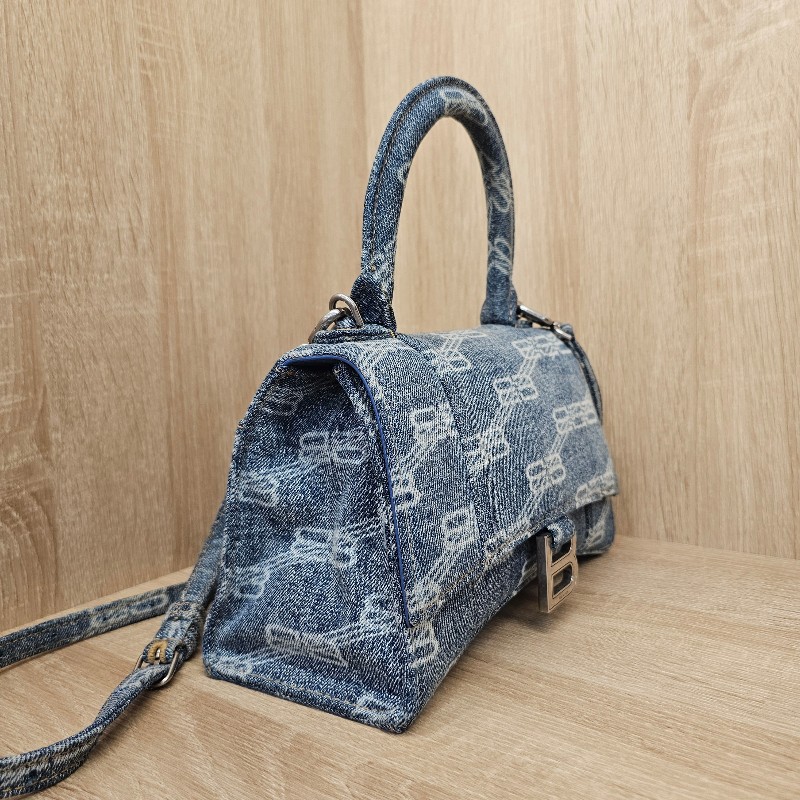 [潮流好物🥰] Balenciaga 丹寧銀釦手提斜背沙漏包-1