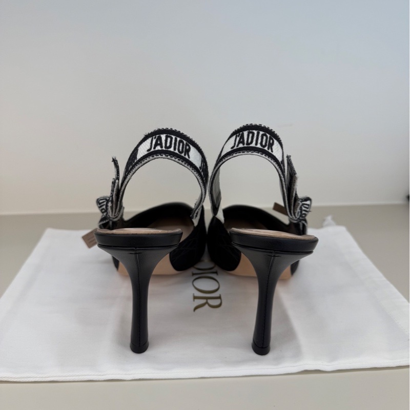 Dior新款藤格暗紋高跟鞋-5