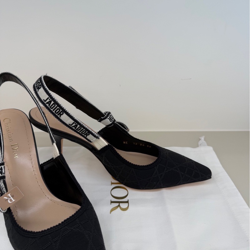 Dior新款藤格暗紋高跟鞋-7