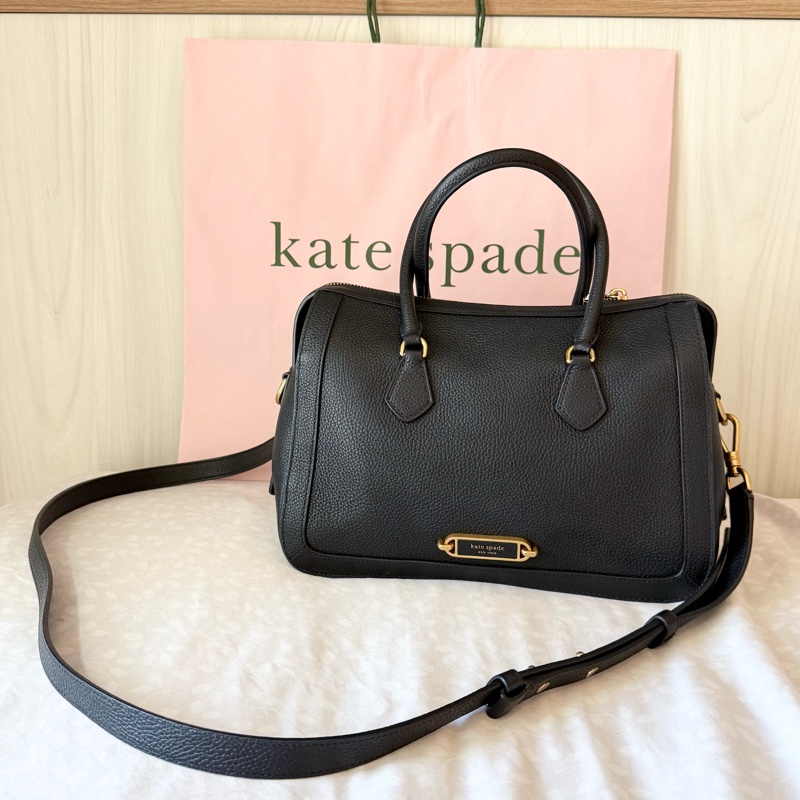 ✨ Kate Spade Gramercy Gramercy Pebbled L 手提/斜背包(黑色) ✨-0