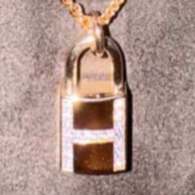 Hermès凱莉Kelly掛鎖項鍊凱莉18顆鑽項鍊全新全配購於台灣專櫃-0