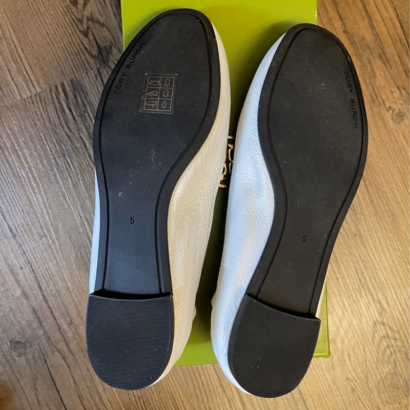 Tory Burch 白色平底鞋  9.5成新 附品牌鞋盒-8