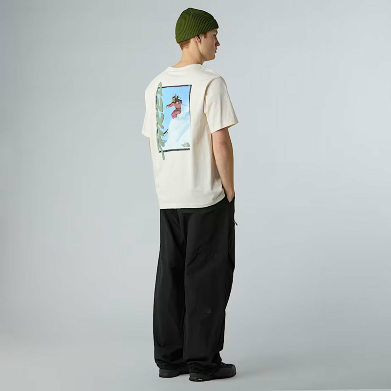 The North Face - T-Shirt NSE Slopes Relaxed White Dune - NF0A8E4E - WHITE/DUNE | size: L-4