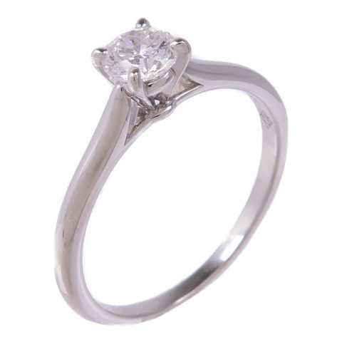 CARTIER PT950鉑金Diamond Engagement Ring鑽石戒指US#7.25