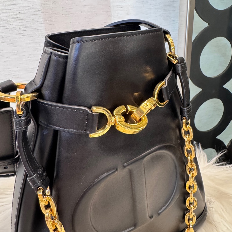 Dior C’est Dior 黑牛皮中型水桶包-10