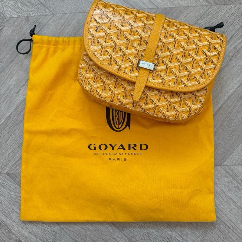 Goyard Belvedere PM 郵差包 發財黃 斜背通勤包 斜挎包 肩背包 小號-5