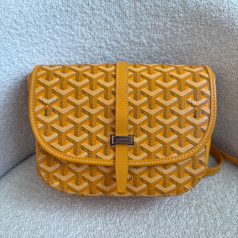 Goyard Belvedere PM 郵差包 發財黃 斜背通勤包 斜挎包 肩背包 小號-7