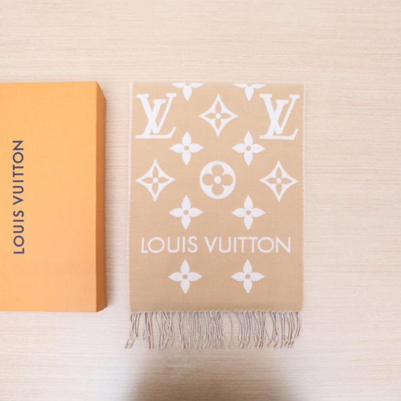 ESSENTIAL 雙面圍巾 奶茶色 羊毛 雙面圍巾-0