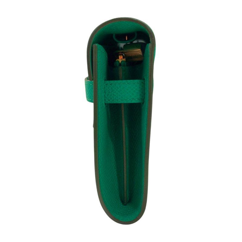 HERMES 愛馬仕 KELLY TO GO 綠色 斜背包-4