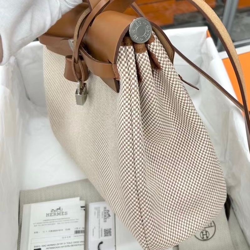 Hermes 金棕31 Herbag B刻 附件塵袋 盒子-3