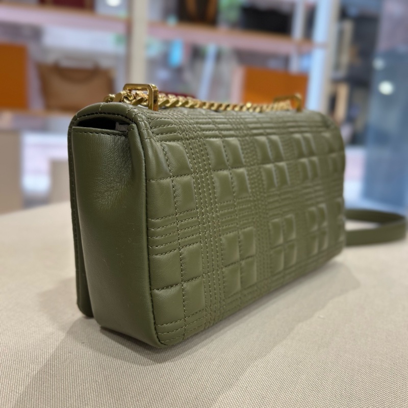 Burberry LOLA 小款 小羊皮翻蓋鏈帶斜背包 2022年-10