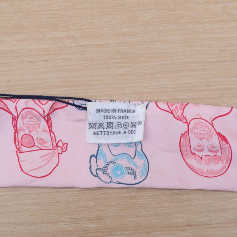 印花 桑蠶絲 twily 絲巾-4