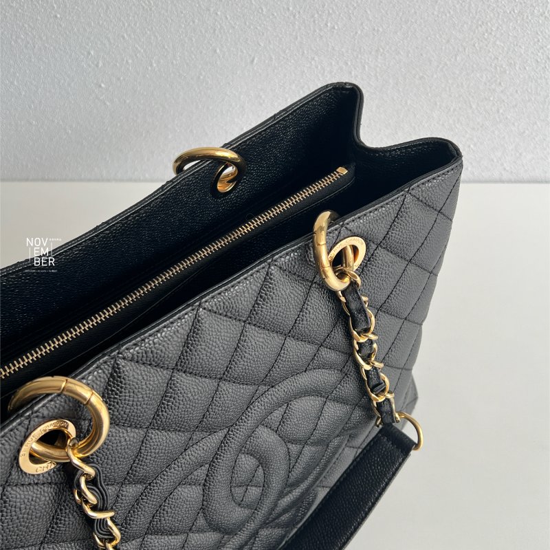 99新🆕 Vintage款 Chanel 香奈兒 GST 黑色金釦-2