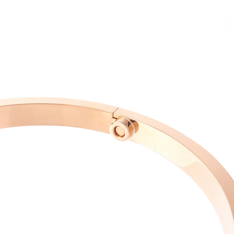 CARTIER 18K玫瑰金Love Bracelet Small Model Full Diamonds鑽石手鐲Cartier#16-5