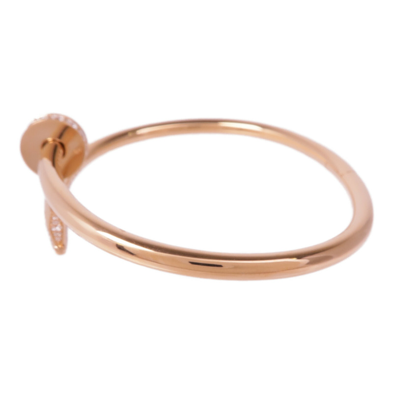 CARTIER 18K玫瑰金Juste un Clou鑽石手鐲Cartier#17-1
