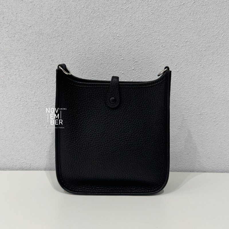 99新🆕 全配有購證🙌🏻 Hermès 愛馬仕 Evelyne Mini 黑色銀釦一代-4