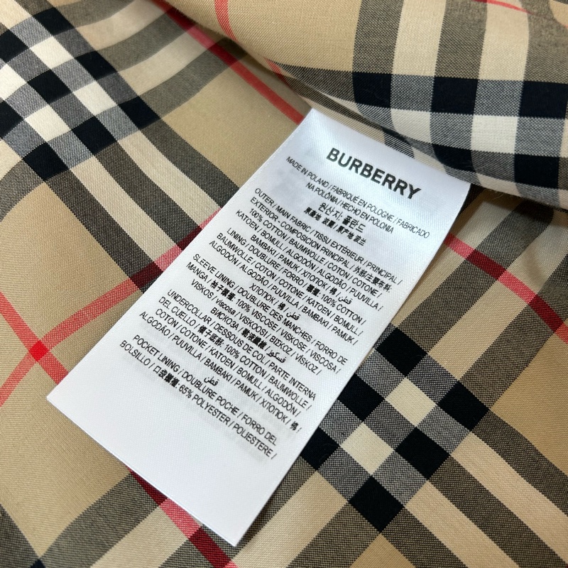 BURBERRY英國印花卡姆登風衣UK6-14