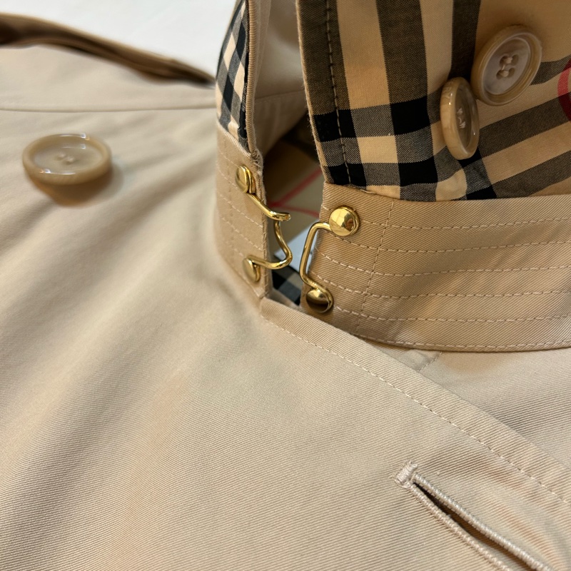 BURBERRY英國柔黃褐色滑鐵盧風衣UK8-9