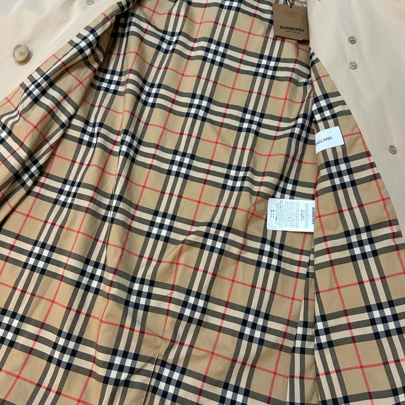 BURBERRY英國柔黃褐色滑鐵盧風衣UK8-12