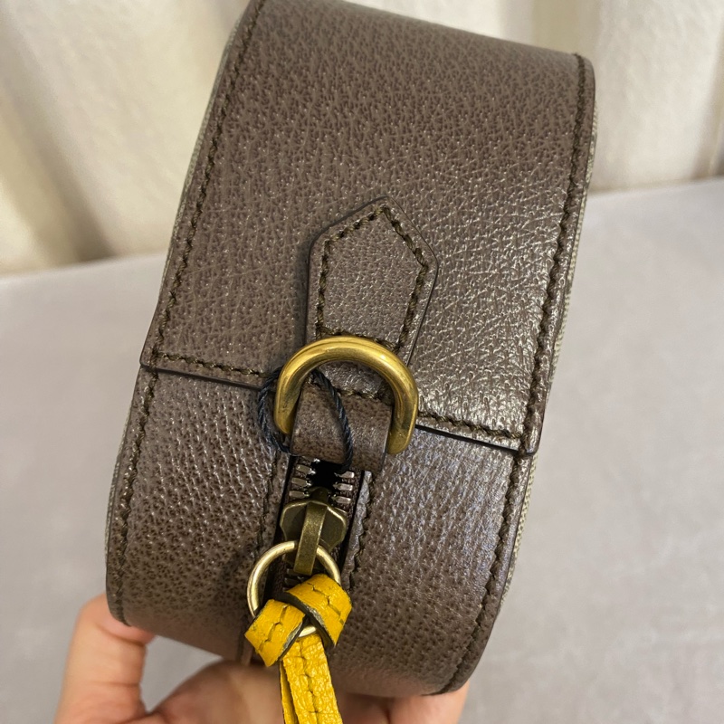 GUCCI古馳Neo Vintage系列 燙金徽標金屬虎頭相機包 男女同款-4