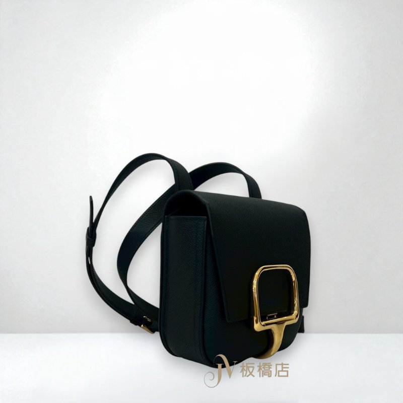 HERMES包包 89黑金釦EPSON皮DELLA蜜桃包-2