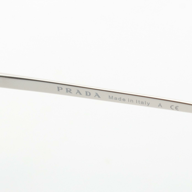 PRADA 太陽眼鏡 鍍金塑膠 棕色 米色 二手 女士-3