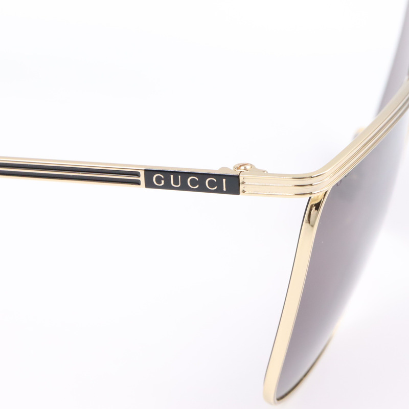 GUCCI 太陽眼鏡 GG0821S-001/INT/SUN 塑膠金屬金 全新 男女通用-5
