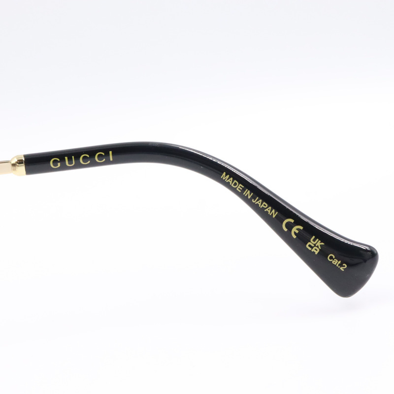 GUCCI 太陽眼鏡 太陽眼鏡 GG1142S-001/INT/SUN 塑膠鎳金黑色全新男女通用-3
