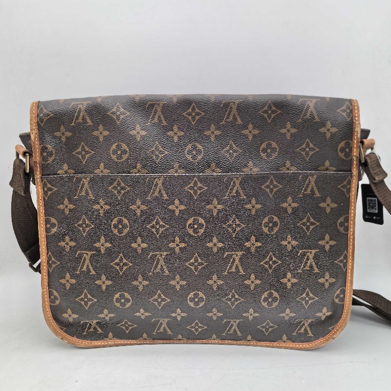 LV 老花翻蓋郵差 肩背包斜背包 底長31cm-1