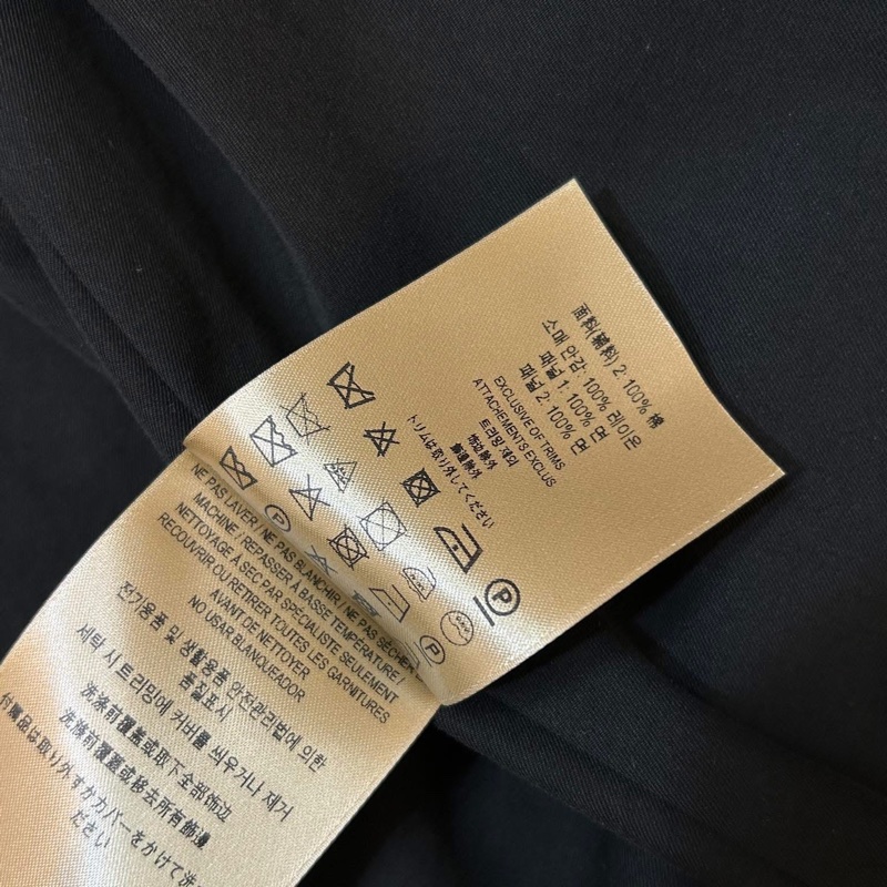 BURBERRY英國格紋拼接黑色風衣UK4-12