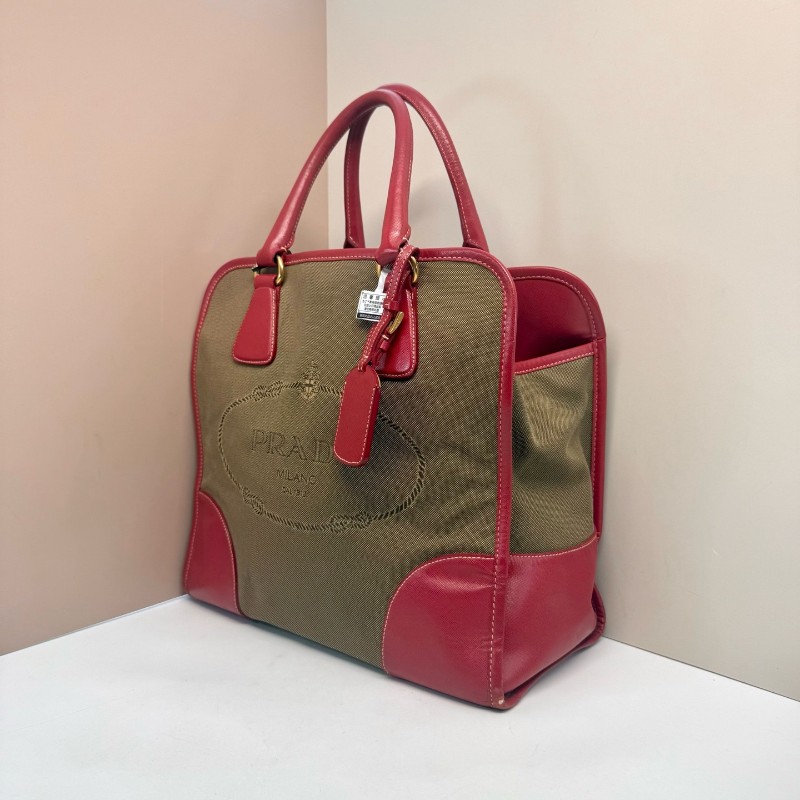 PRADA 托特包 手提包 肩背包 底長32cm-5