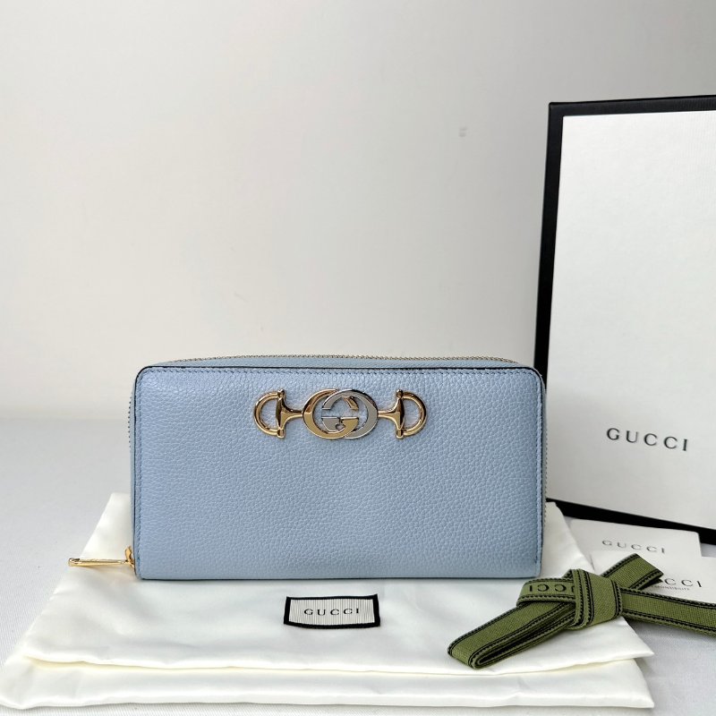 GUCCI Zumi馬銜釦拉鍊長夾-0