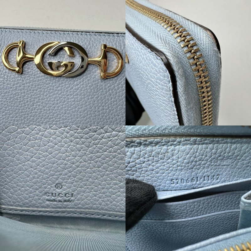 GUCCI Zumi馬銜釦拉鍊長夾-8