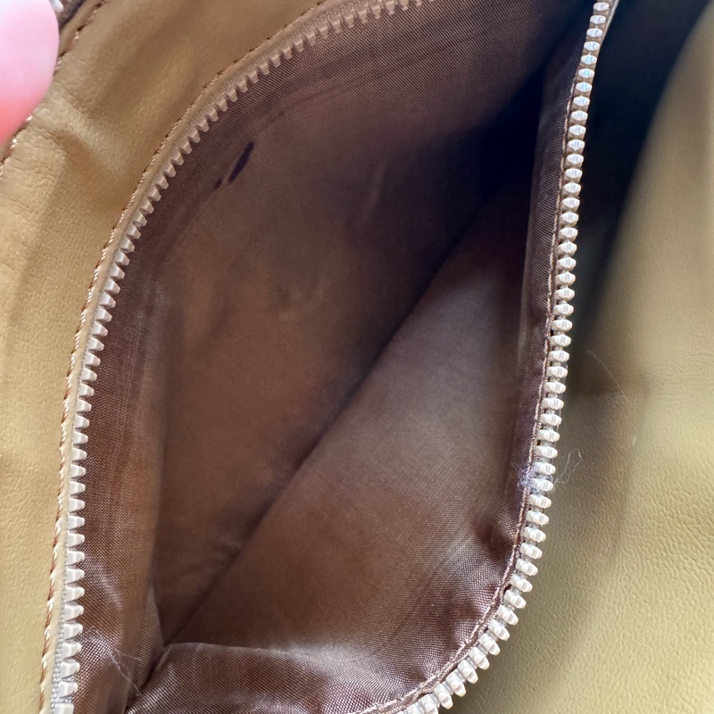 中古Celine Macadam老花腋下包 單肩包 手提包 棕色真皮-23