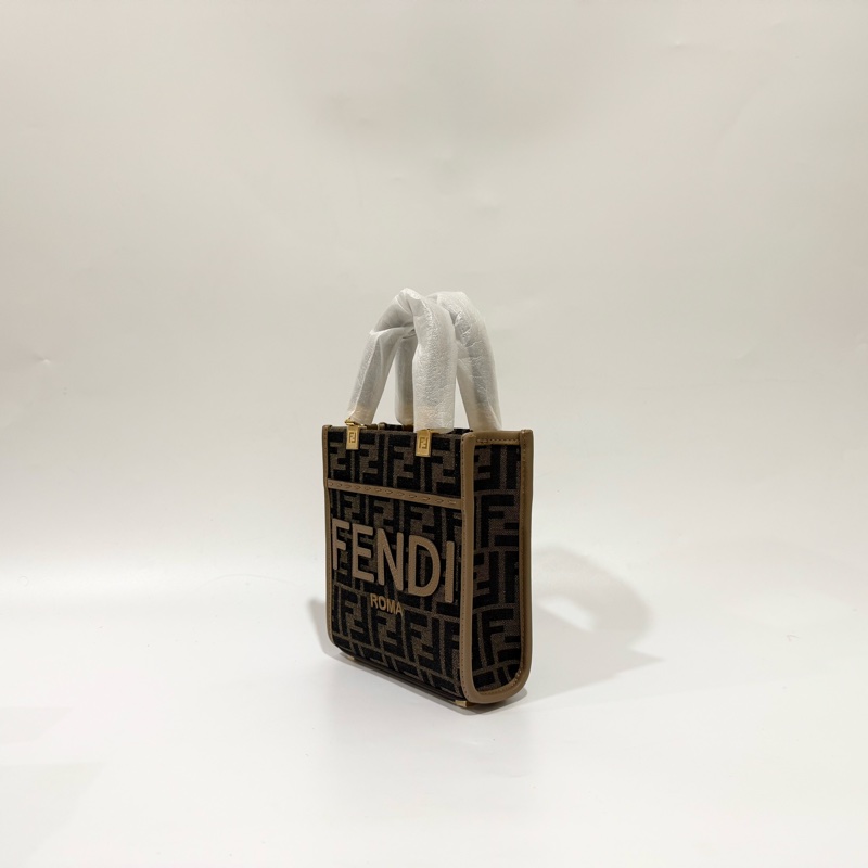 FENDI老花帆布sunshine字母LOGO MINI琴譜包8BS092-2