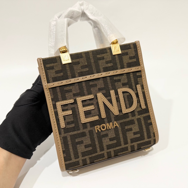 FENDI老花帆布sunshine字母LOGO MINI琴譜包8BS092-7