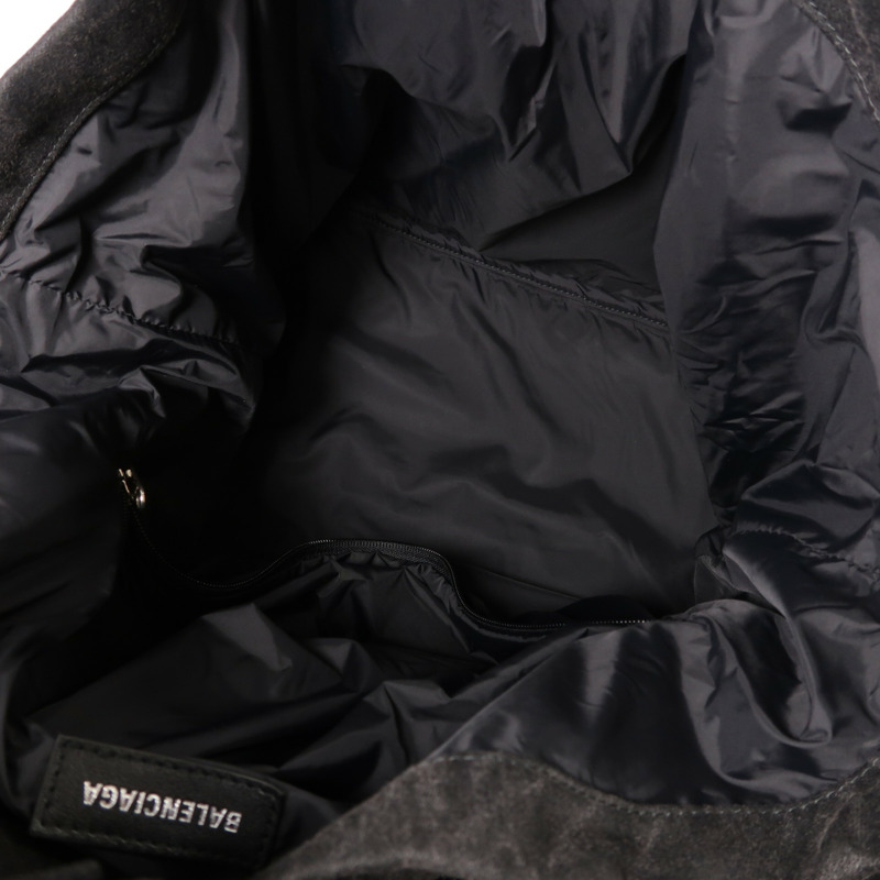 BALENCIAGA 帆布Tote Bag銀扣手挽肩背兩用袋-4