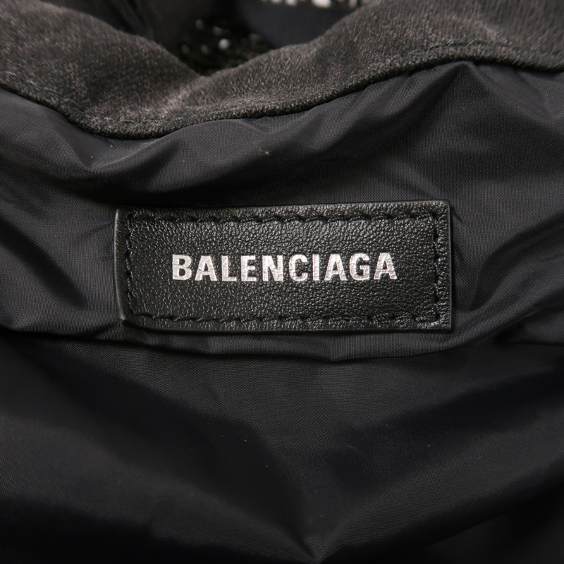 BALENCIAGA 帆布Tote Bag銀扣手挽肩背兩用袋-5