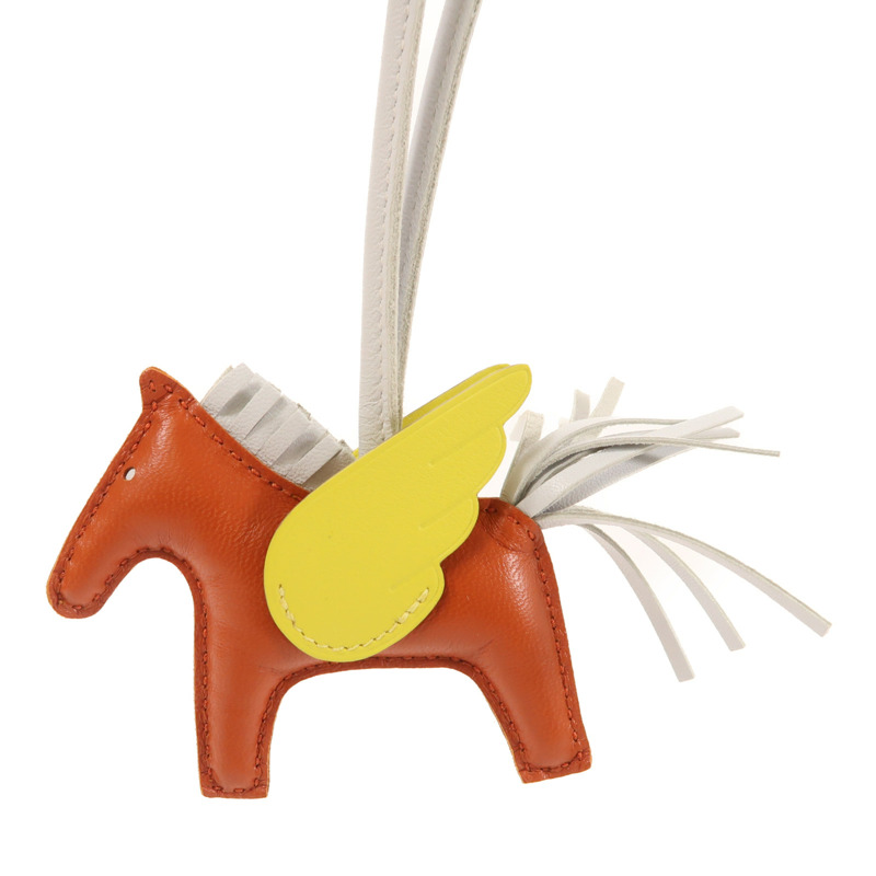 HERMES Milo皮革Rodeo Pegase PM掛飾-0