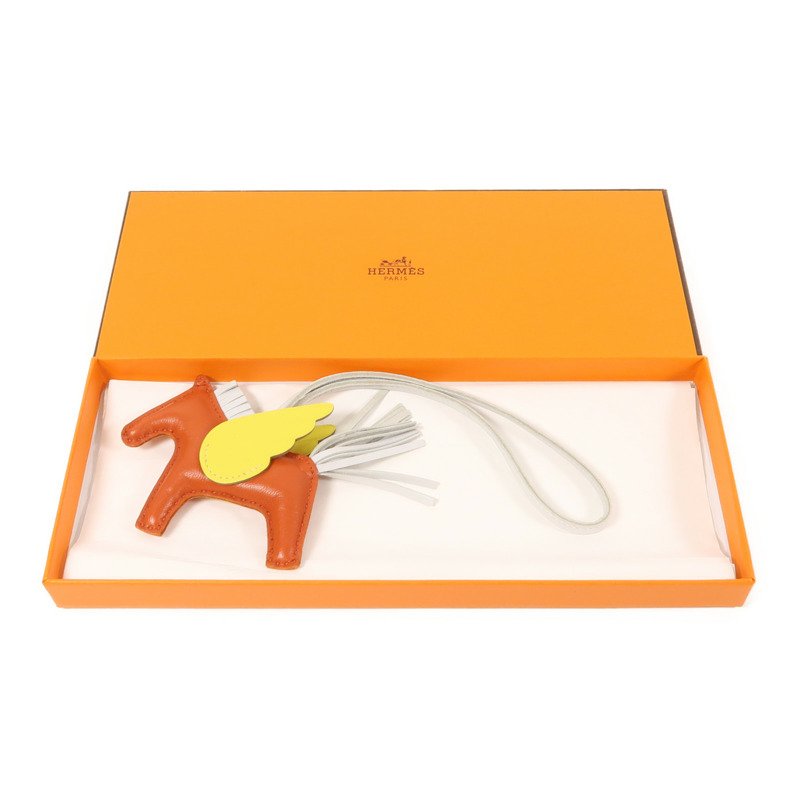 HERMES Milo皮革Rodeo Pegase PM掛飾-7