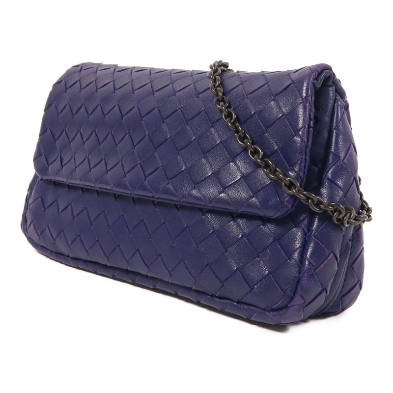 BOTTEGA VENETA 羊皮皮革Chain Shoulder鏈帶肩背袋-2