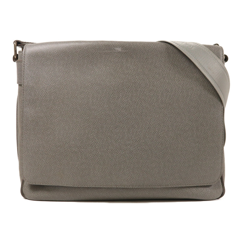 LOUIS VUITTON Taiga Roman MM銀扣肩背袋-0