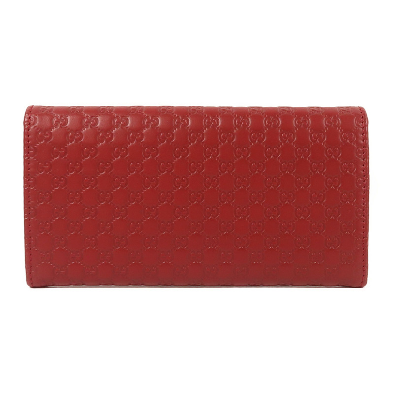 GUCCI 牛皮皮革Long Wallet金扣長錢包-1