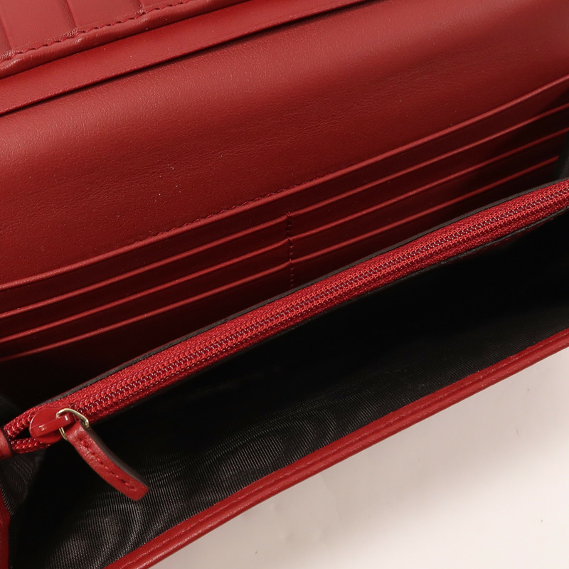 GUCCI 牛皮皮革Long Wallet金扣長錢包-5
